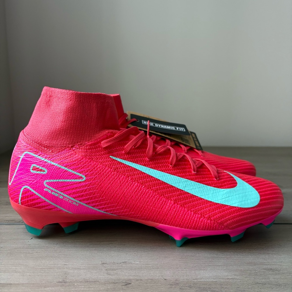 Nike Men's Zoom Mercurial Superfly 10 Pro FG Soccer Cleats HF9433-800 Size 10.5